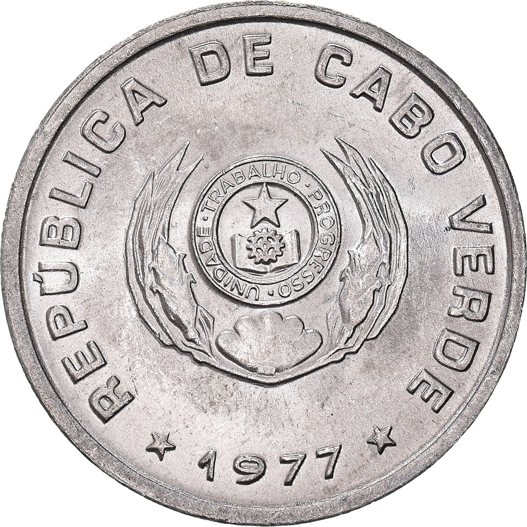 Coin, Cape Verde, 20 Centavos, 1977, , Aluminum, KM15 African Coins