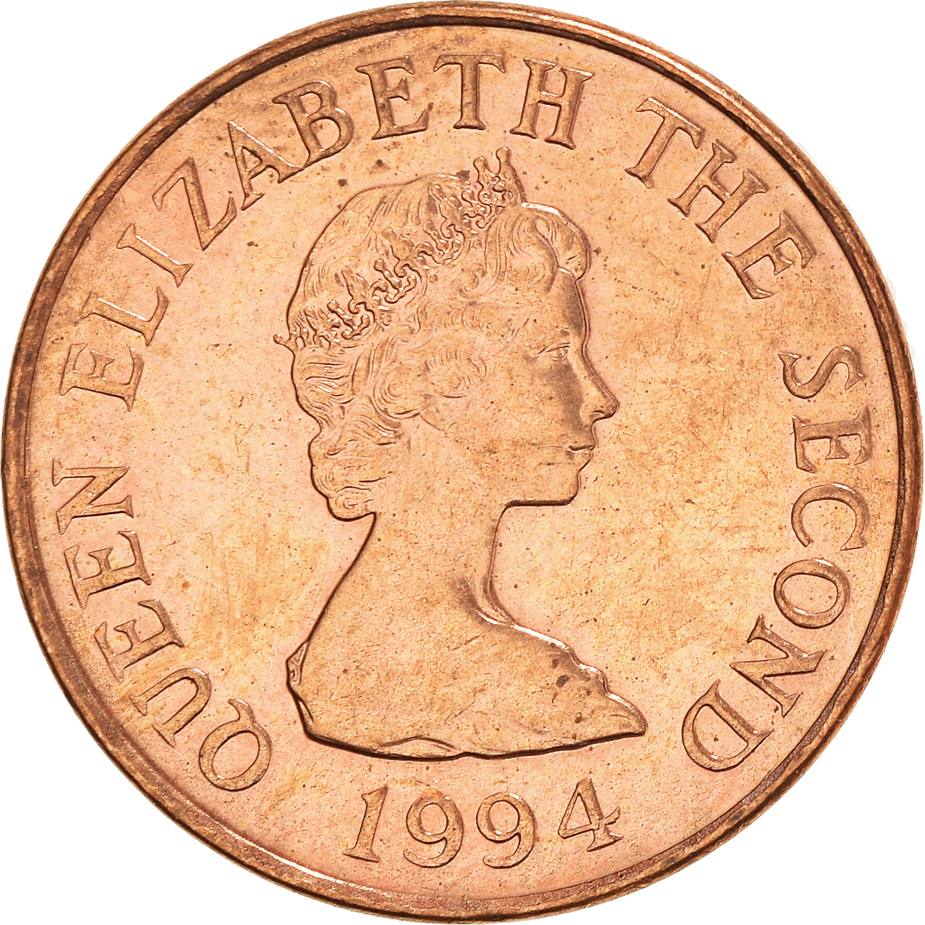 Coin, Jersey, Elizabeth II, Penny, 1994, , Copper Plated Steel, KM:54b