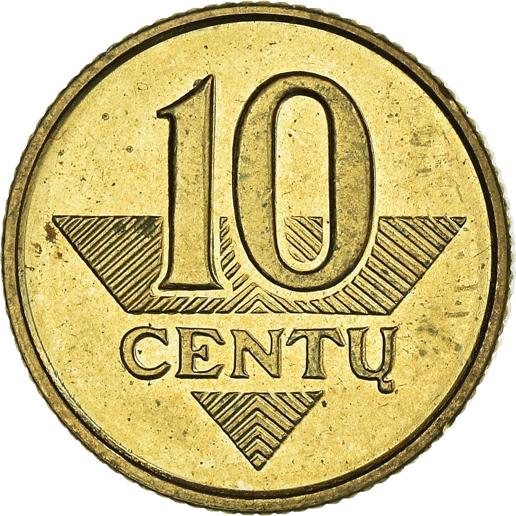Moneda, Lituania, 10 Centu, 1997, EBC+, Níquel - latón, KM:106