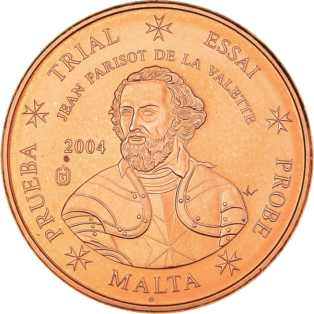 Malta, Euro Cent, 2004, unofficial private coin, EBC+, Cobre
