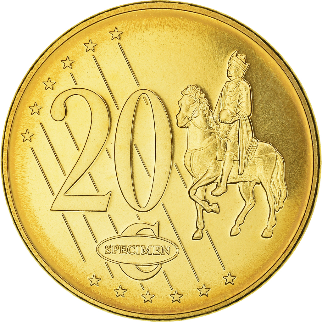 Eslovenia, 20 Euro Cent, 2003, unofficial private coin, FDC, Cobre chapado en