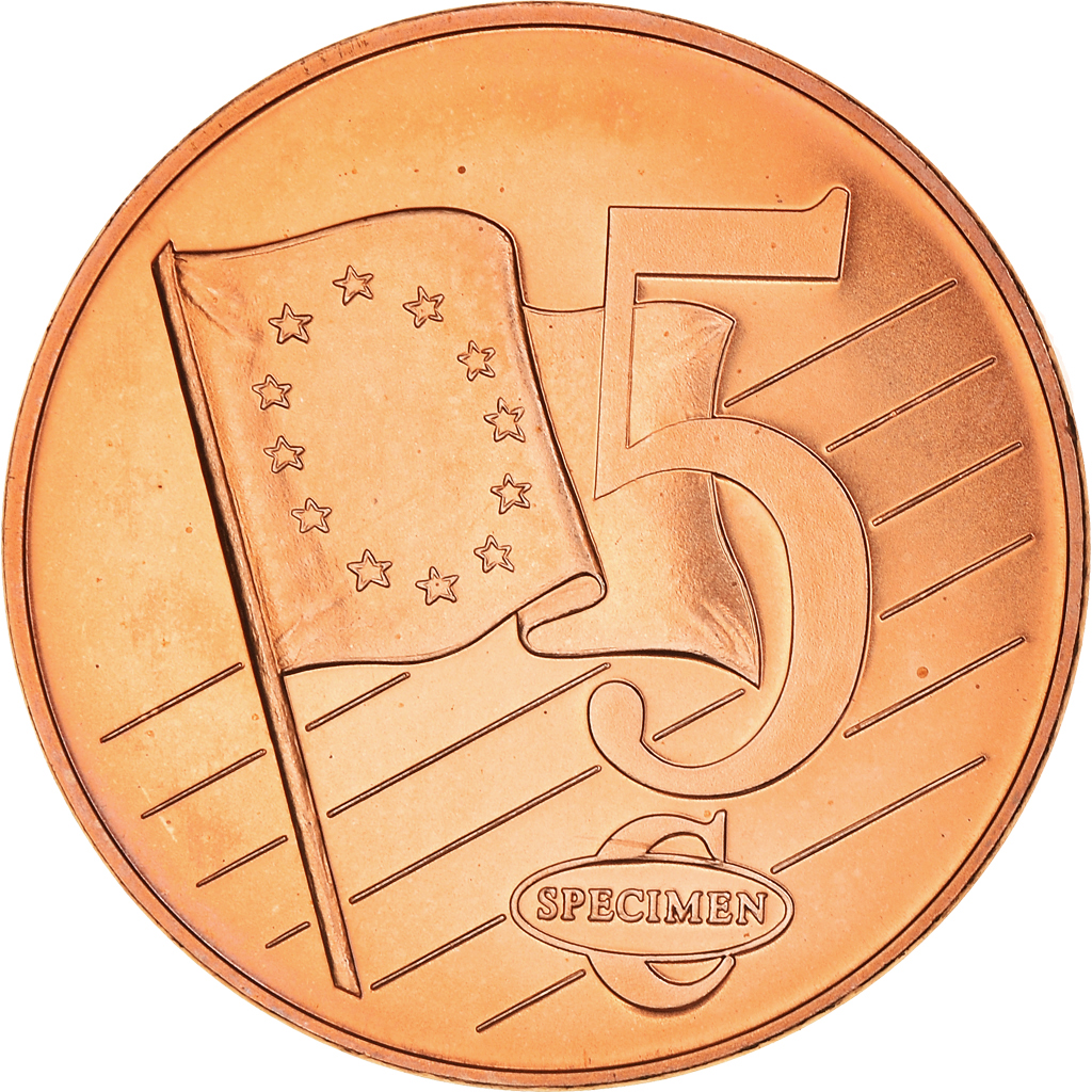 Estonia, 5 Euro Cent, 2003, unofficial private coin, SC+, Cobre chapado en acero