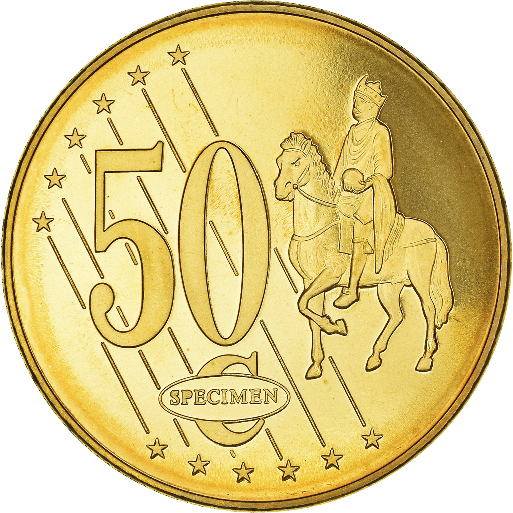 Chipre, 50 Euro Cent, 2003, unofficial private coin, FDC, Cobre chapado en acero