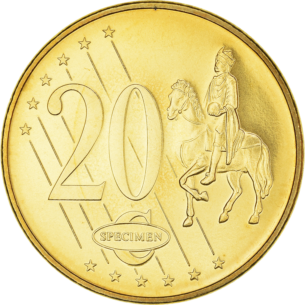 Suecia, 20 Euro Cent, 2004, unofficial private coin, FDC, Cobre chapado en acero