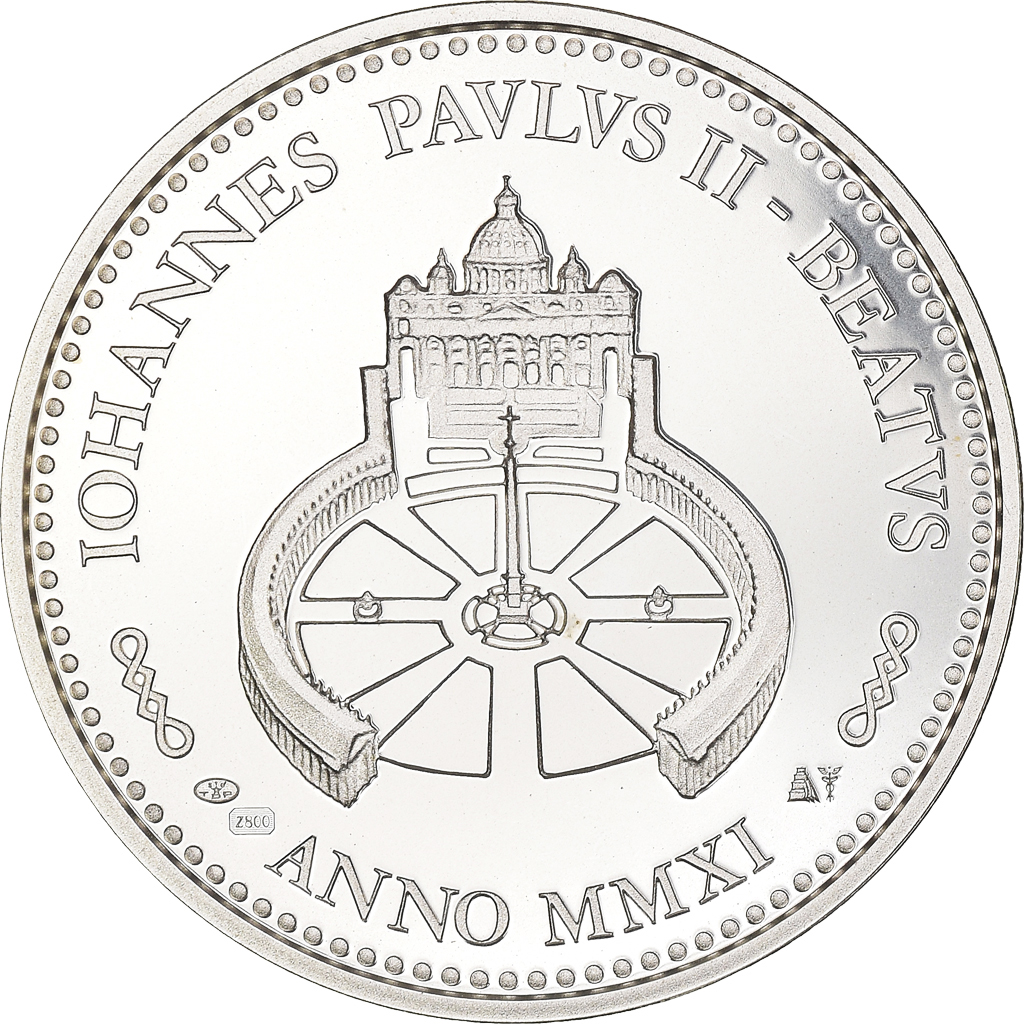 Vatican, Medal, Le Pape Jean-Paul II, Religions & beliefs, , Silver