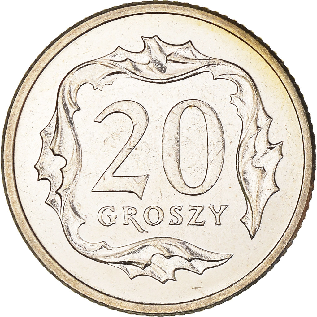 Coin, Poland, 20 Groszy, 2003, Warsaw, , Copper-nickel, KM:280