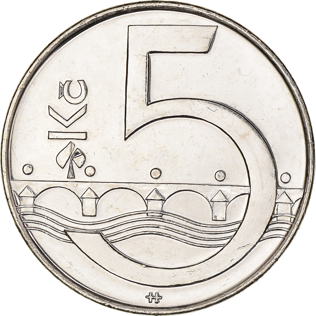Coin, Czech Republic, 5 Korun, 2016, , Nickel plated steel