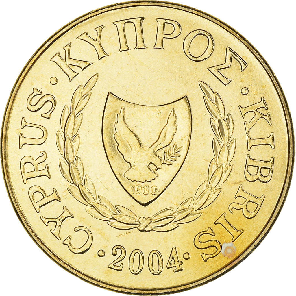 Coin, Cyprus, 5 Cents, 2004, , Nickel-brass, KM:55.3