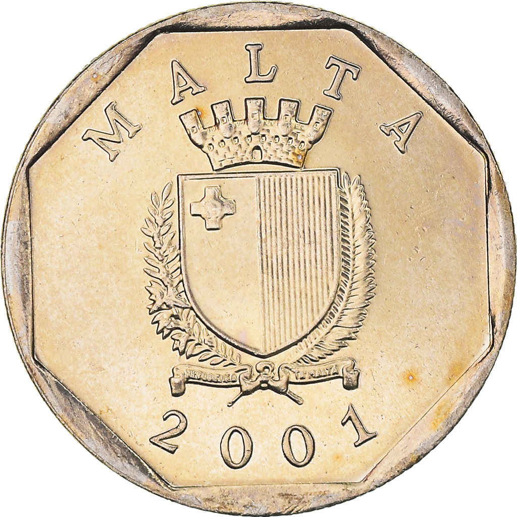 Coin, Malta, 5 Cents, 2001, , Nickel