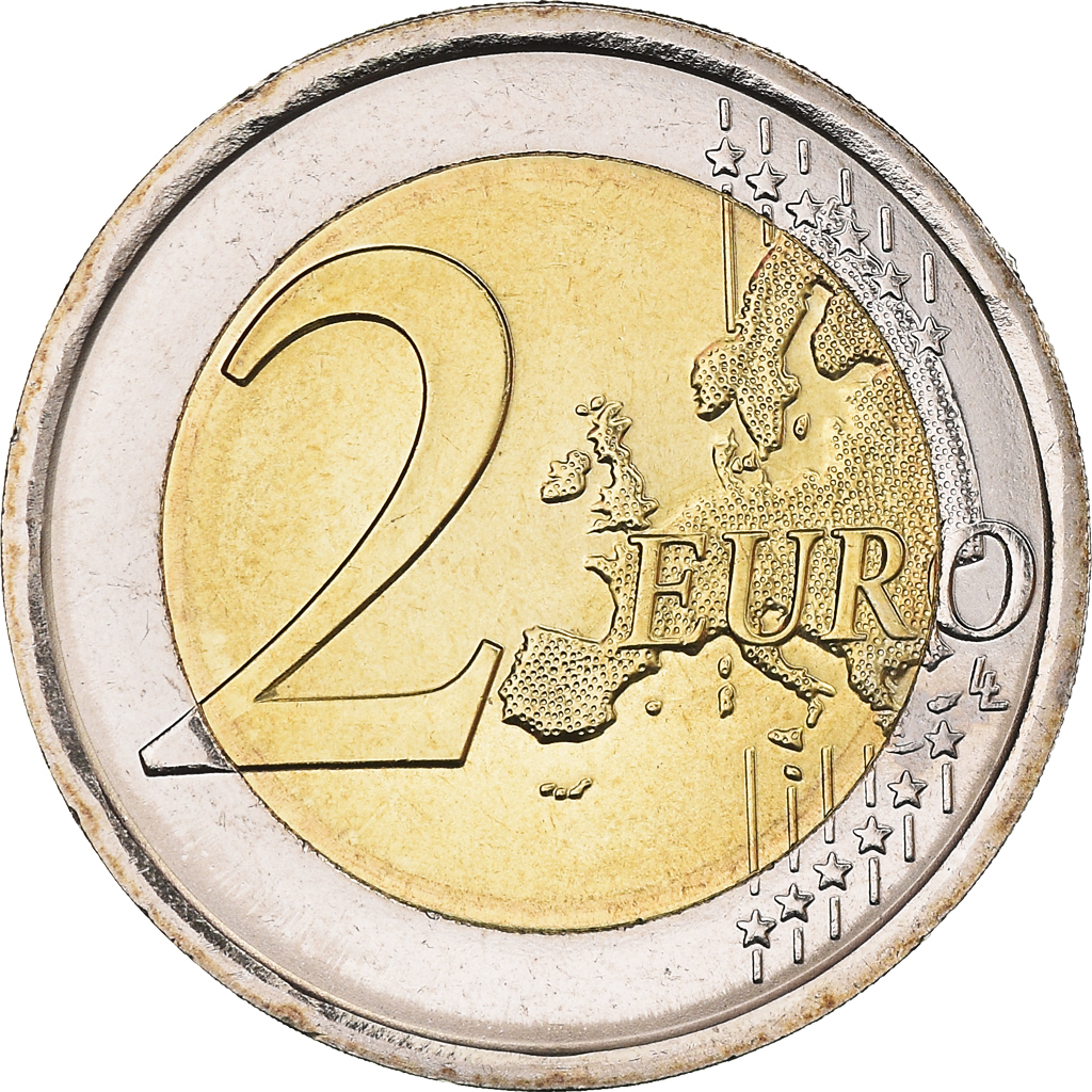 Italy, 2 Euro, Nutrire il 2015, Iridescent, , BiMetallic, KMNew
