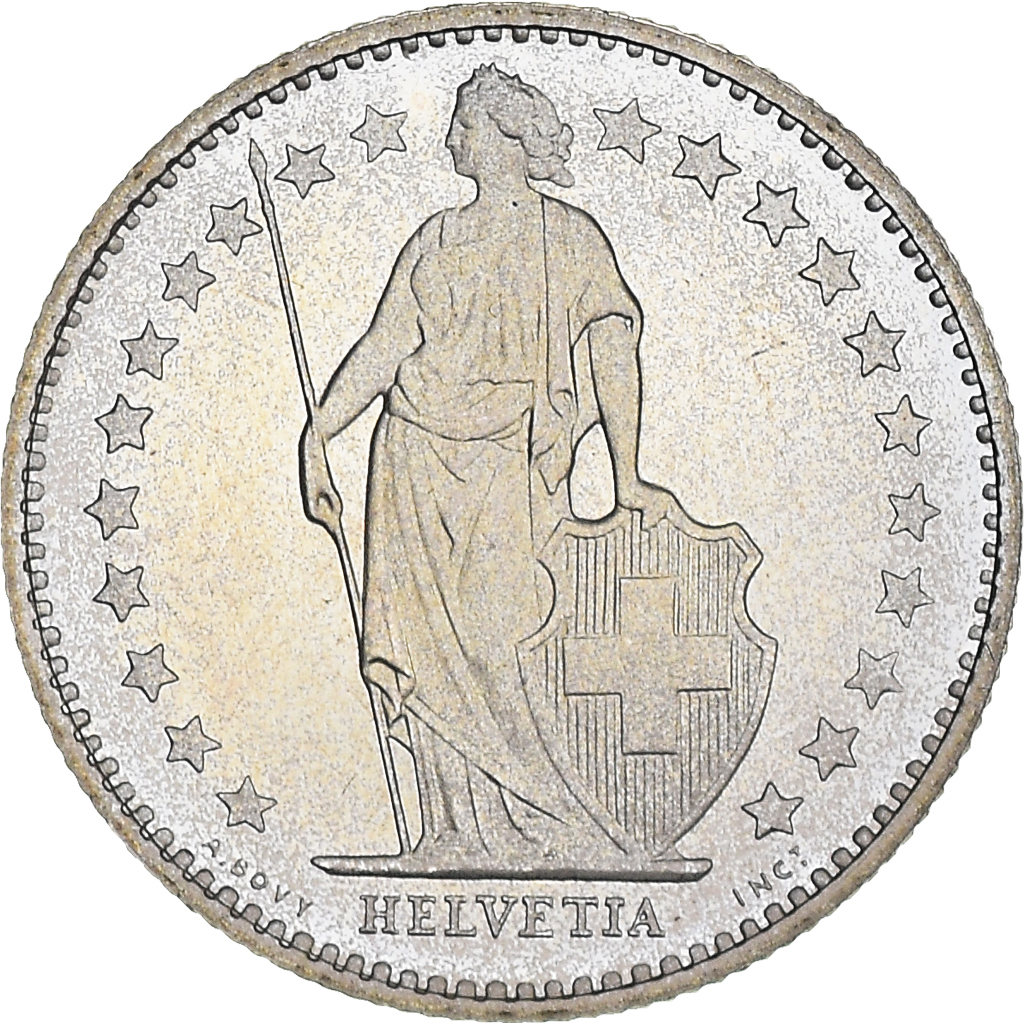 Moneda, Suiza, 1/2 Franc, 1980, Bern, Proof, FDC, Cobre - níquel, KM:23a.1