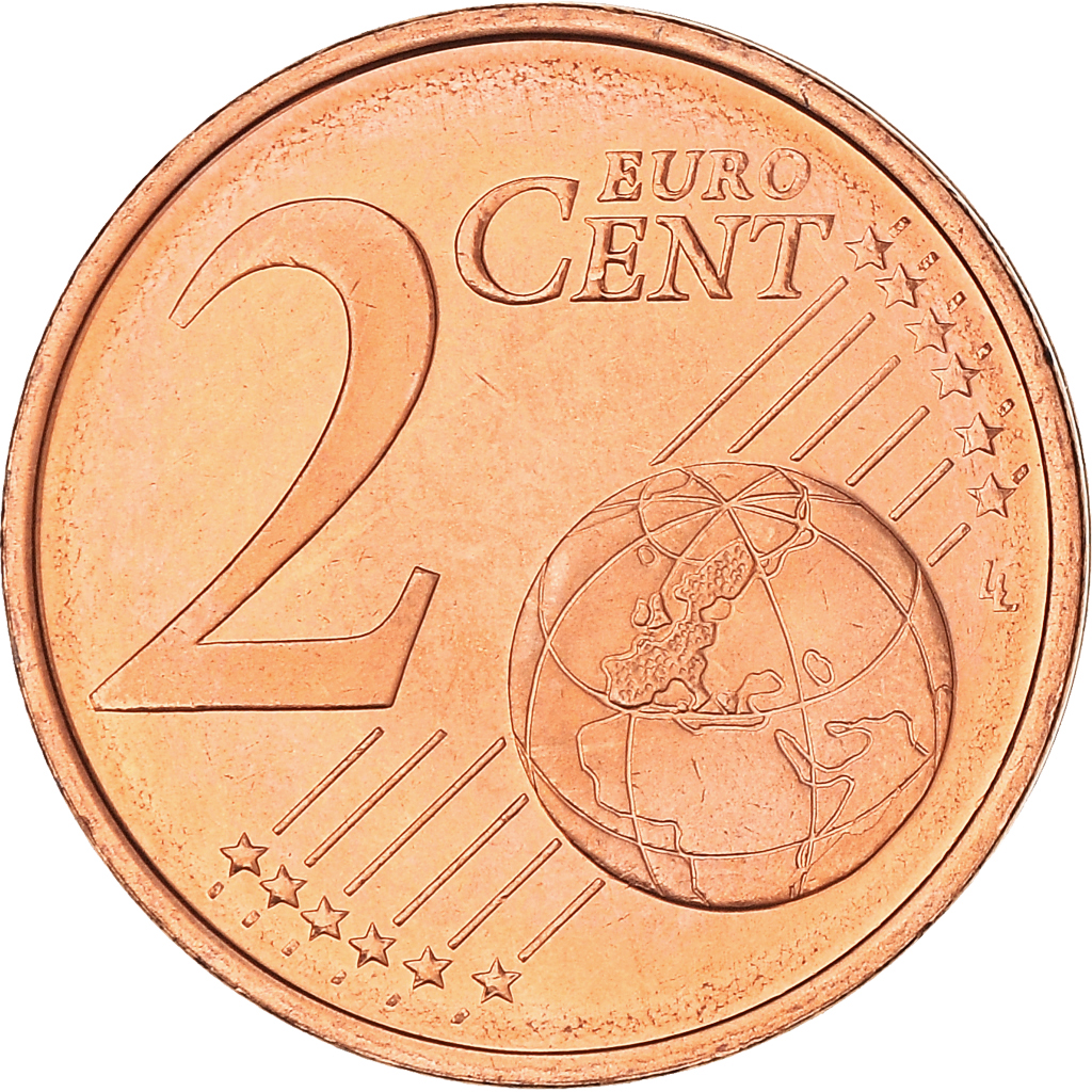 [#386550] Zypern, 2 Euro Cent, Two mouflons, 2008, UNZ, Copper Plated Steel