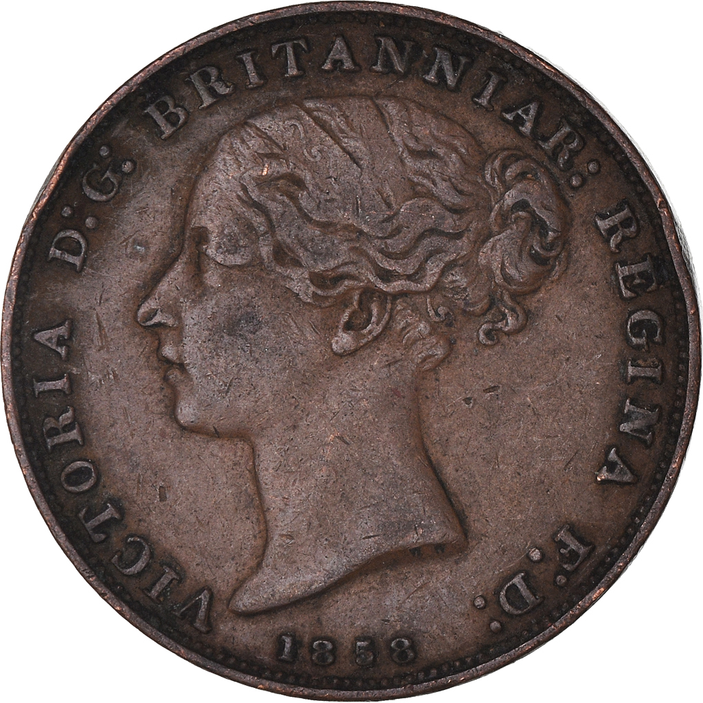 Coin, Jersey, Victoria, 1/26 Shilling, 1858, , Copper, KM:2