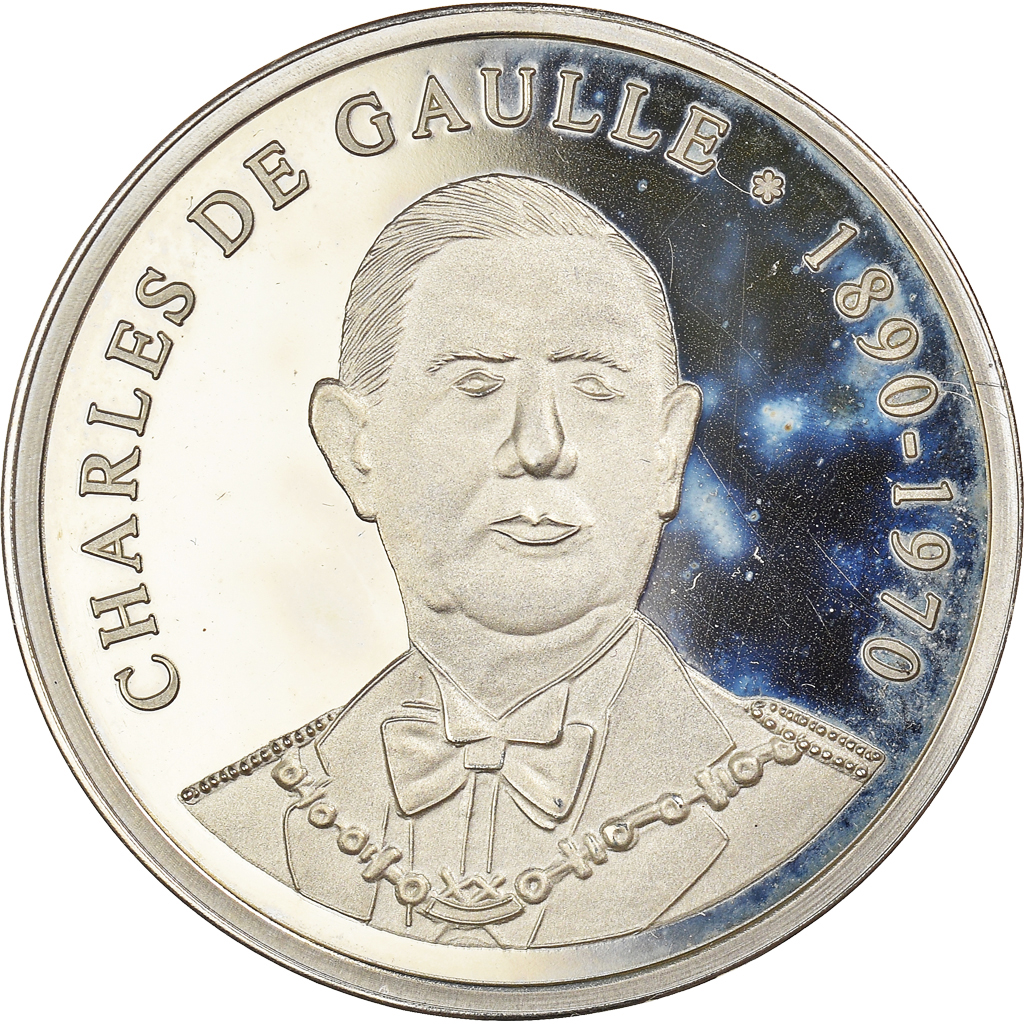France, Medal, Charles De Gaulle, Politics, , Copper Plated Silver
