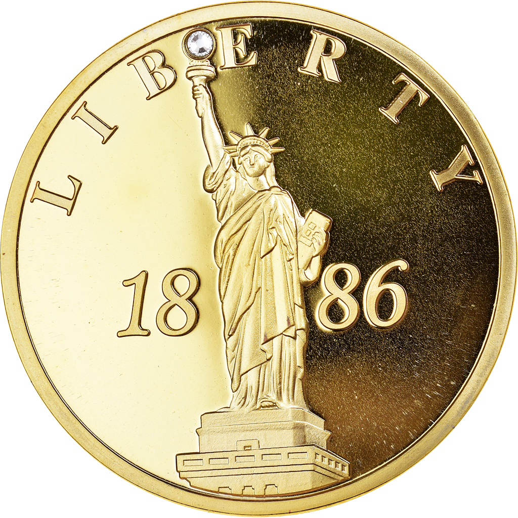 United States of America, Medal, Statue de la Liberté, , Copper Gilt