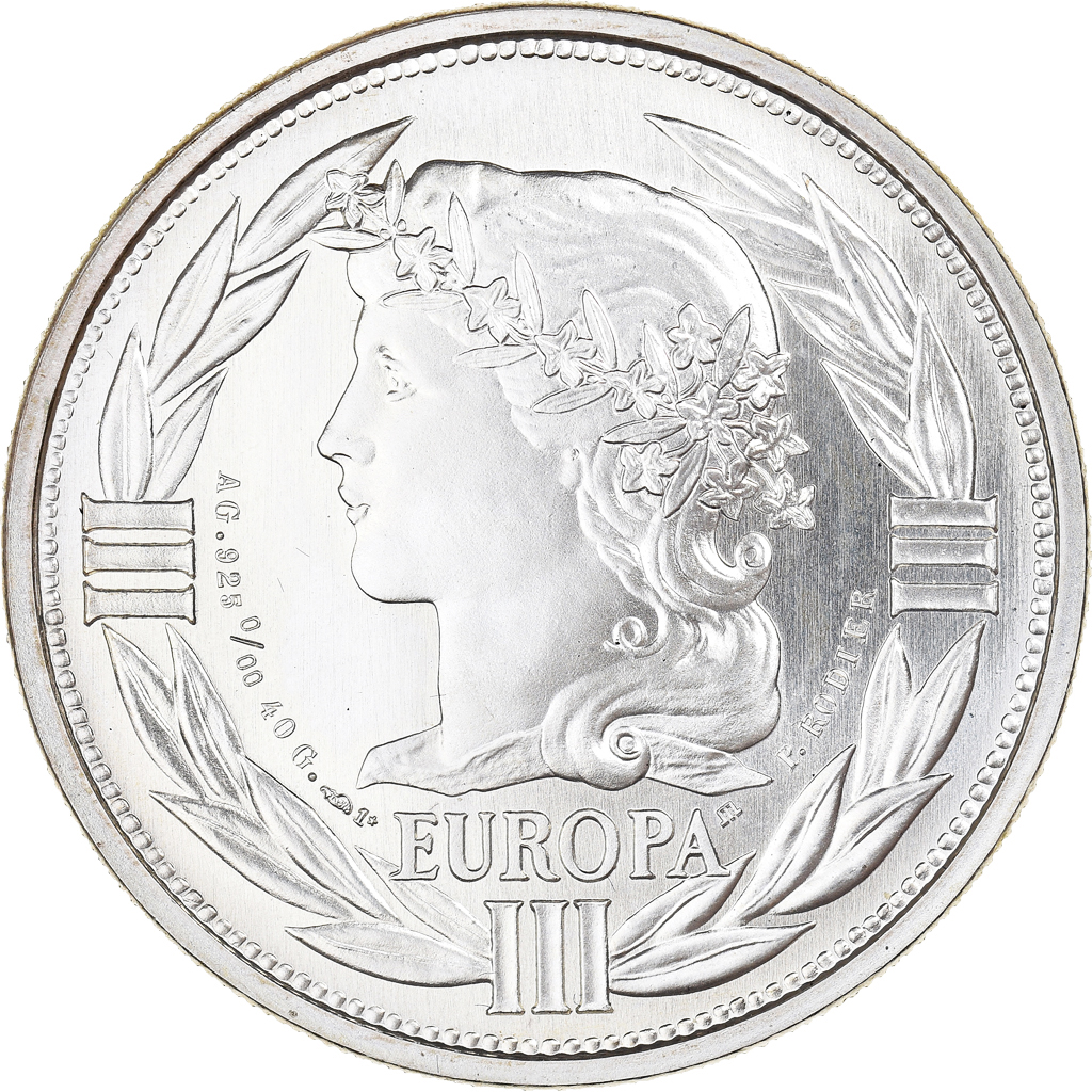 France, Medal, Ecu Europa, Marianne, 1991, Rodier, , Silver