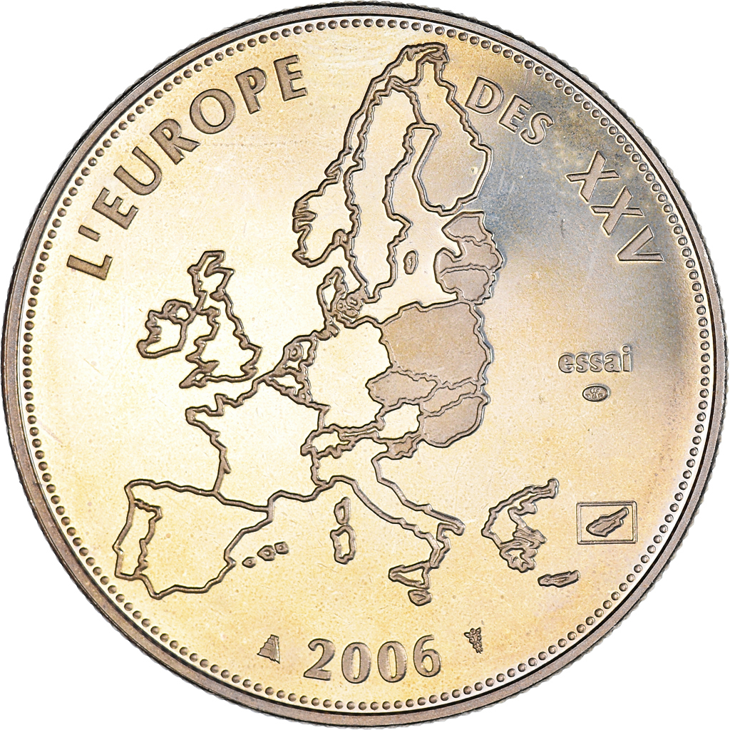 France, Medal, L'Europe des XXV, Dernière Année des 12 Pays de l'Euro, 2006