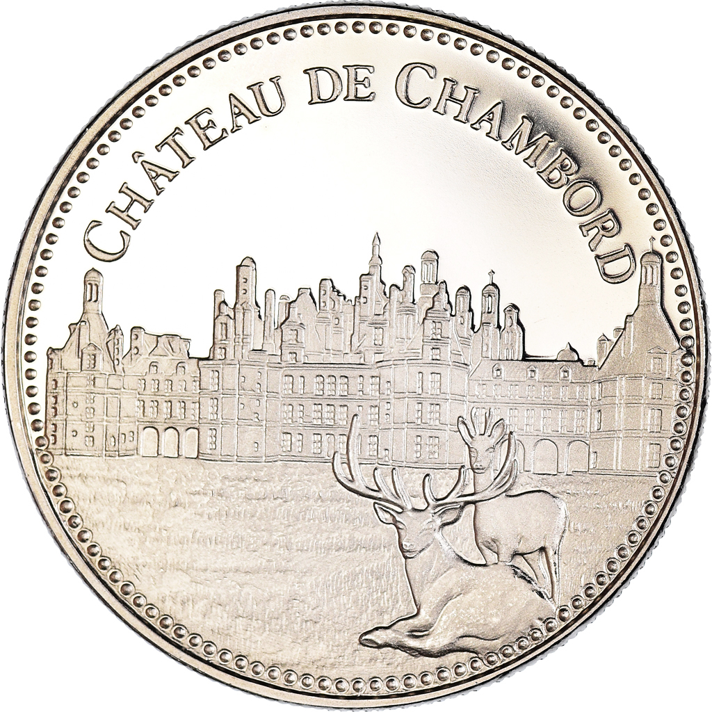 France, Medal, Château de Chambord, Arts & Culture, , Copper-nickel