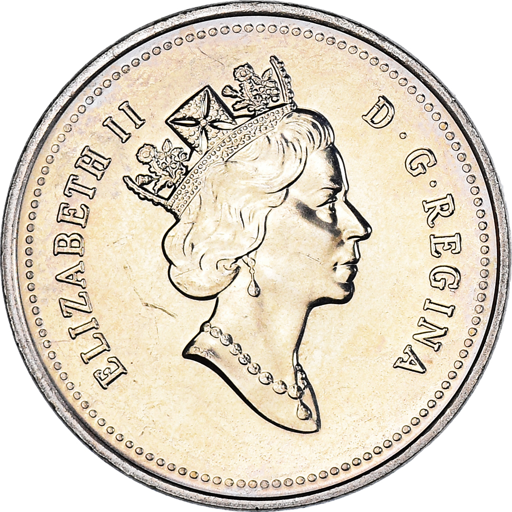 Coin, Canada, Elizabeth II, 5 Cents, 1993, Royal Canadian Mint, Ottawa