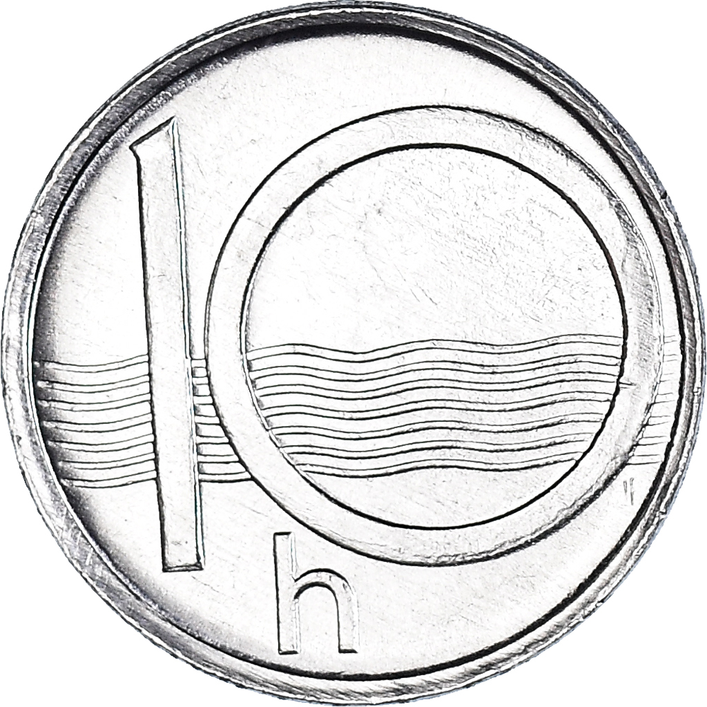 Coin, Czech Republic, 10 Haleru, 1994, , Aluminum, KM:6