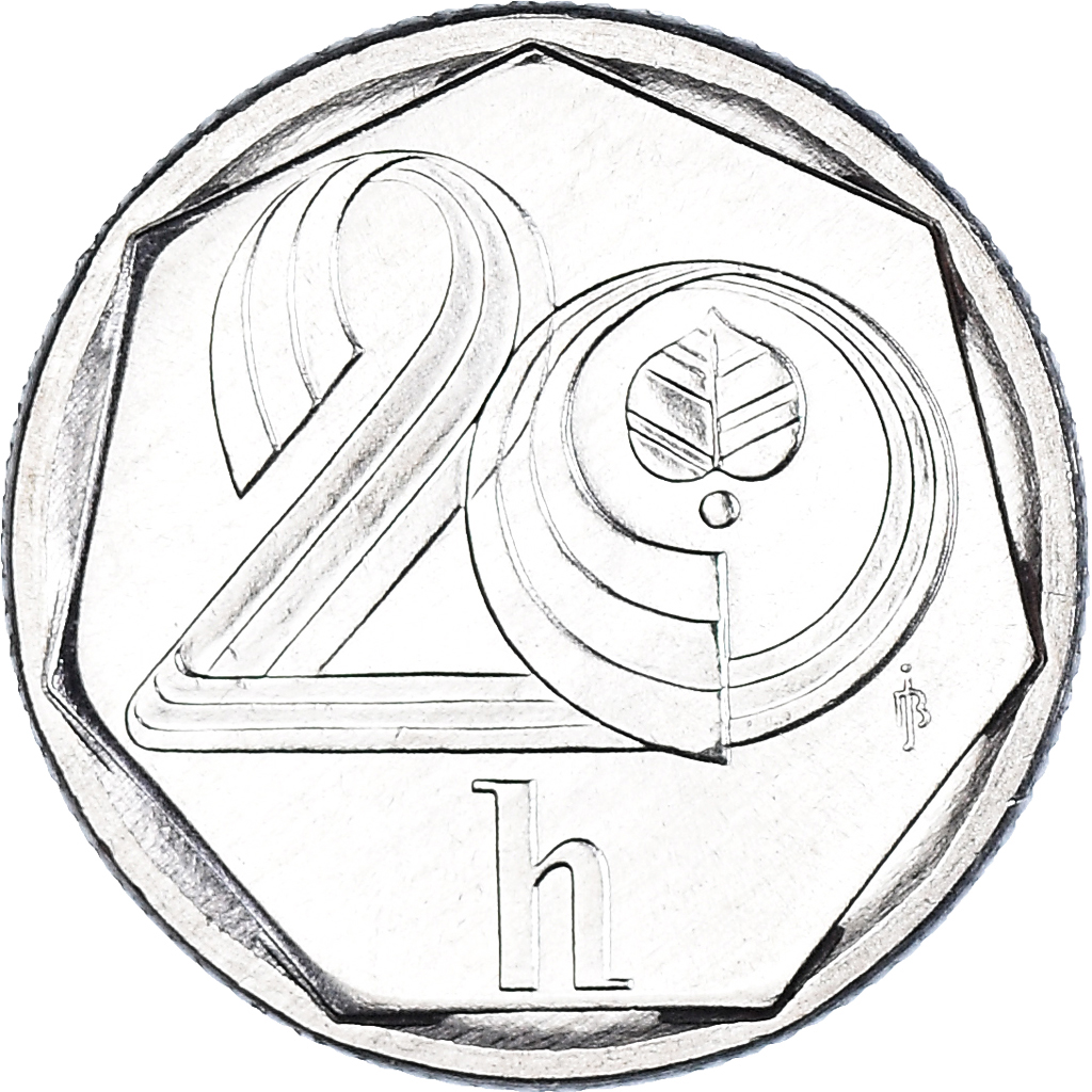 Coin, Czech Republic, 20 Haleru, 1997, , Aluminum, KM:2.1