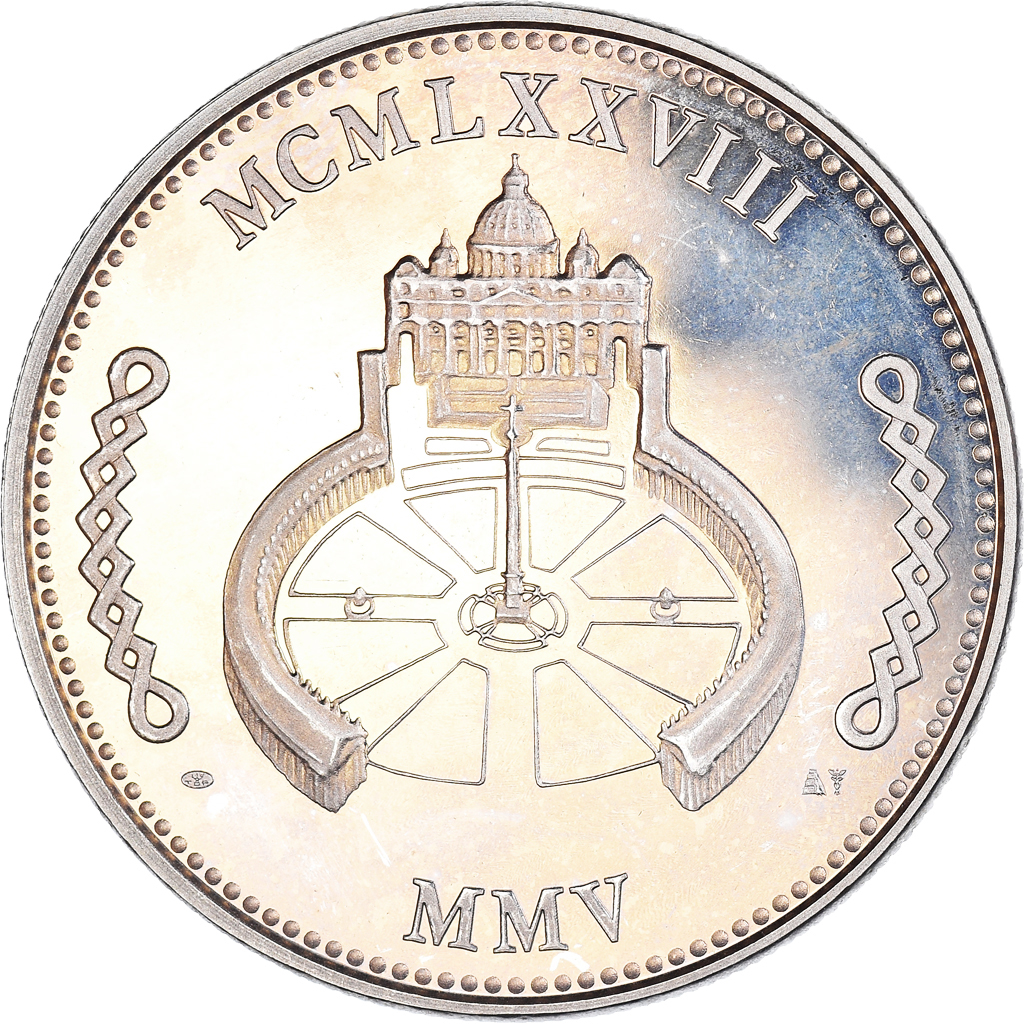 Vatican, Medal, Le Pape Jean-Paul II, 2005, , Copper-nickel