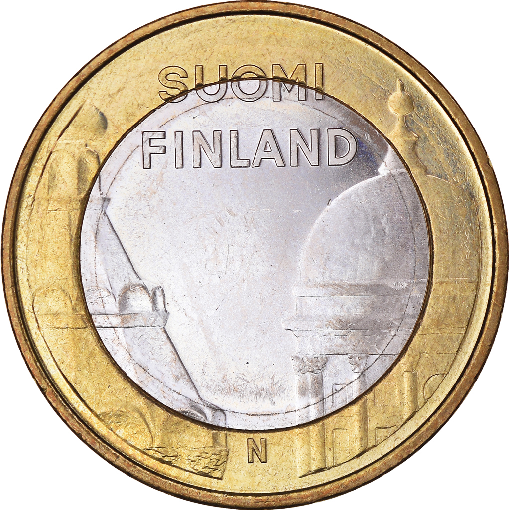 Finnland, 5 Euro, Uusimaa, Helsinki & Uspenski Cathedral, 2012, SS+
