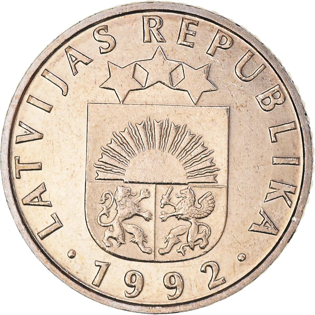 Moneda, Letonia, 50 Santimu, 1992, EBC+, Cobre - níquel, KM:13
