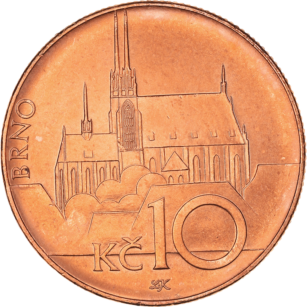 Coin, Czech Republic, 10 Korun, 2003, , Copper Plated Steel, KM:4