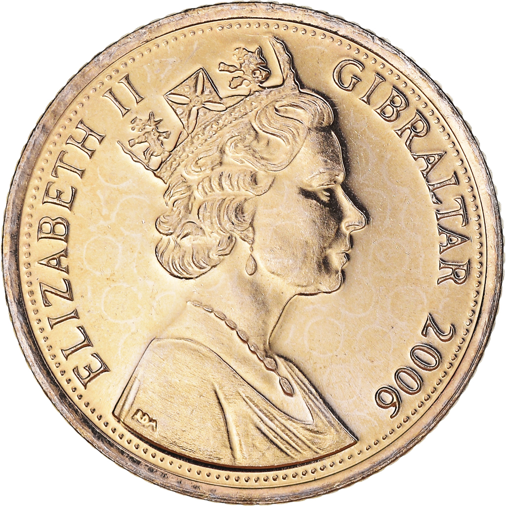 Coin, Gibraltar, Elizabeth II, 10 Pence, 2006, Pobjoy Mint, 