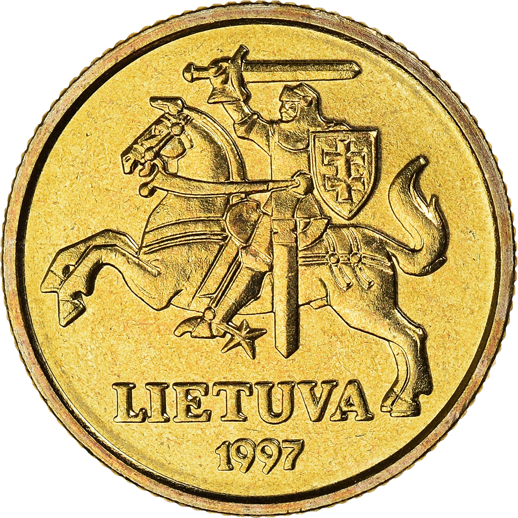 Moneda, Lituania, 20 Centu, 1997, EBC+, Níquel - latón, KM:107