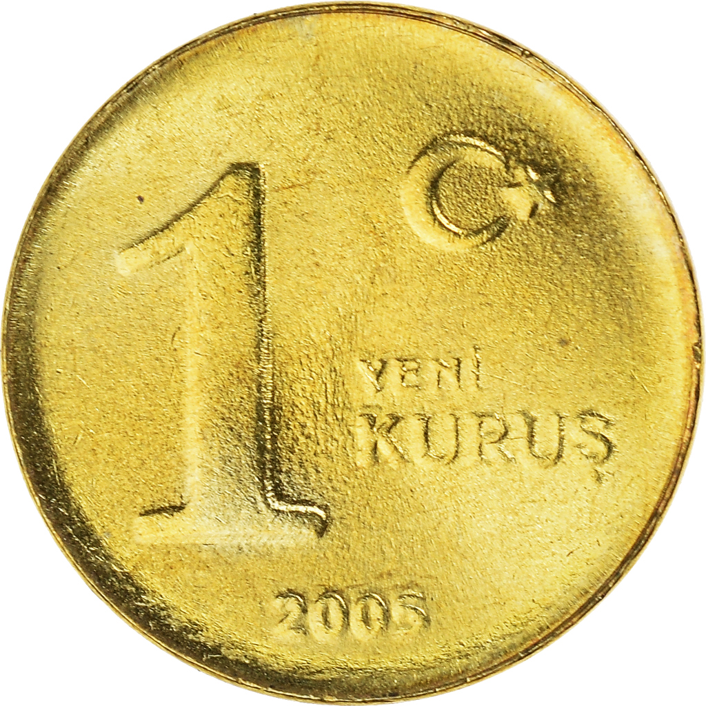 Moneda, Turquía, New Kurus, 2005, Istanbul, EBC+, Aluminio - bronce, KM:1164