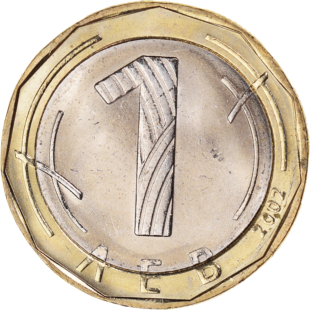 Moneda, Bulgaria, Lev, 2002, Sofia, EBC+, Bimetálico, KM:254