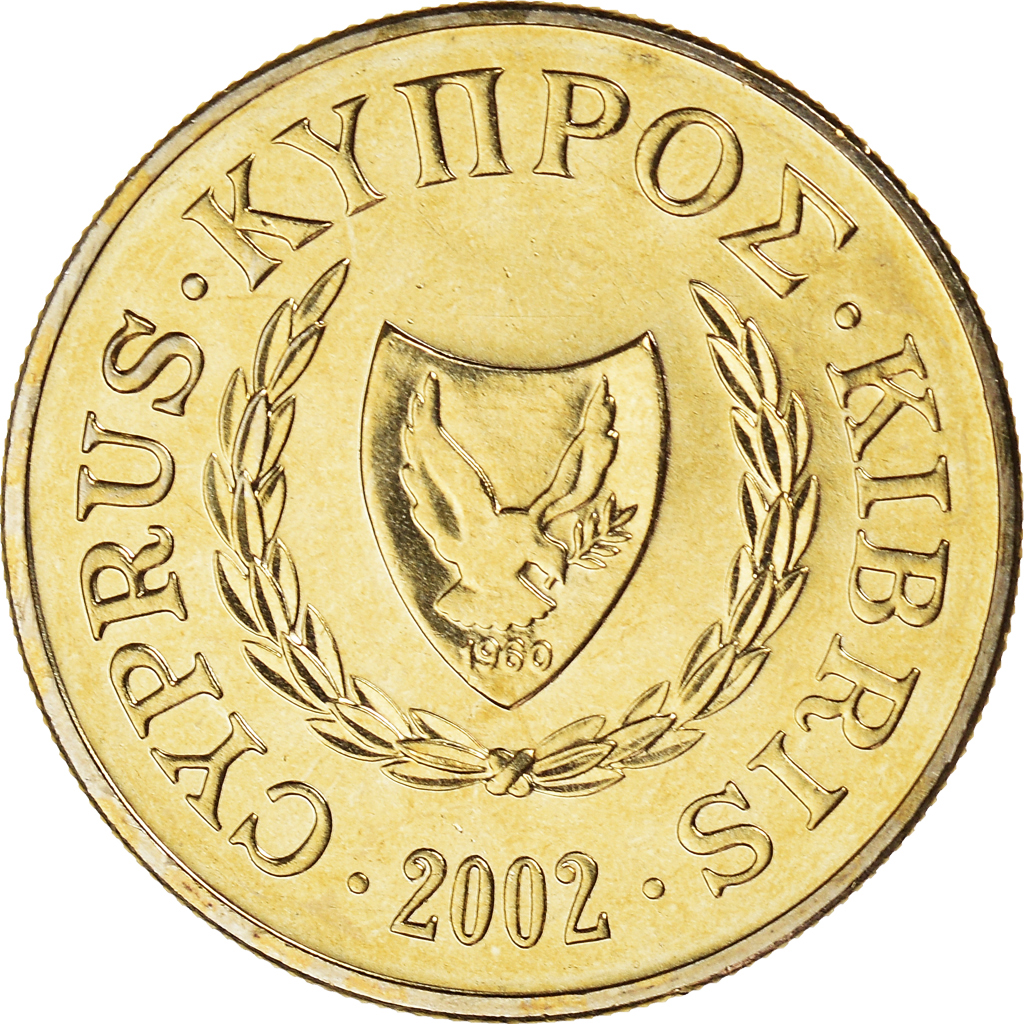 Moneda, Chipre, 10 Cents, 2002, EBC+, Níquel - latón, KM:56.3