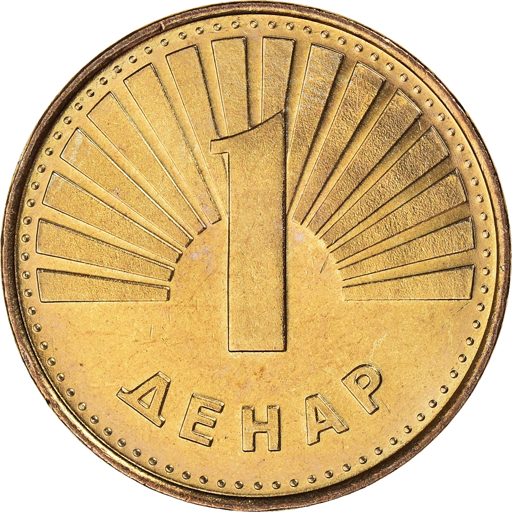 Moneda, Macedonia, Denar, 1997, EBC+, Latón, KM:2