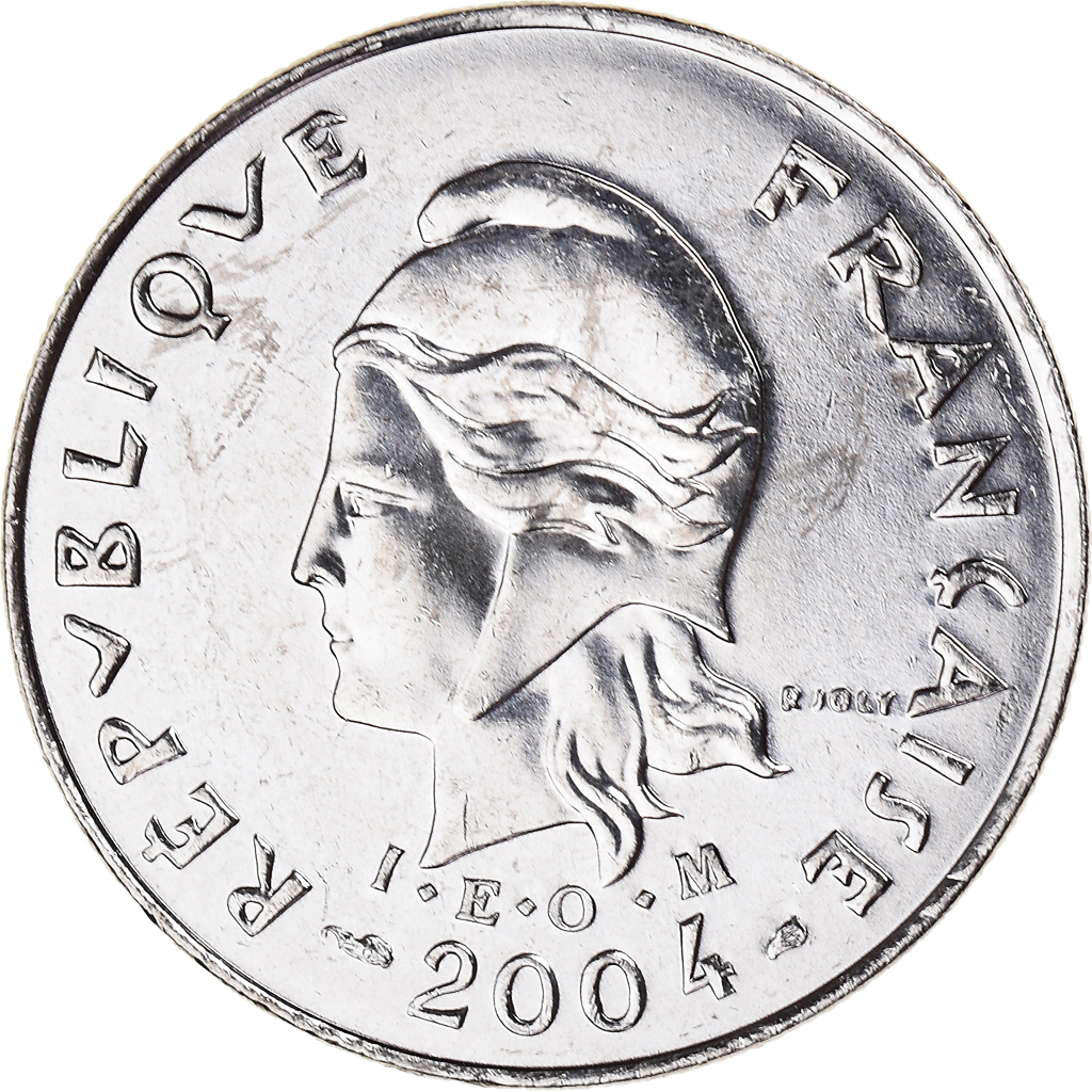Moneda, Polinesia francesa, 10 Francs, 2004, Paris, EBC+, Níquel, KM:8