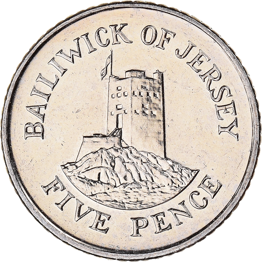 Coin, Jersey, Elizabeth II, 5 Pence, 2008, , Copper-nickel, KM:105