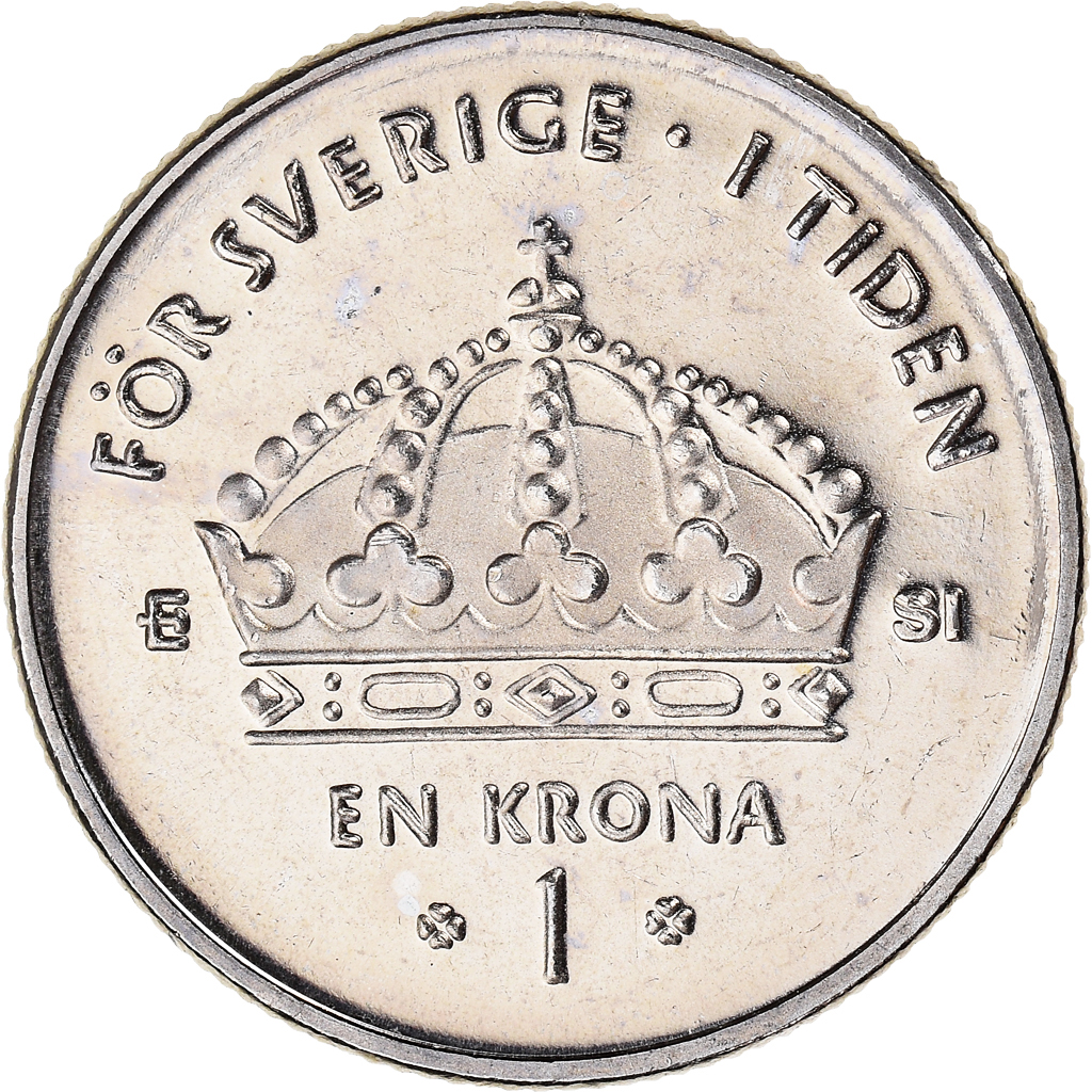 Moneda, Suecia, Carl XVI Gustaf, Krona, 2007, Eskilstuna, EBC, Cobre - níquel