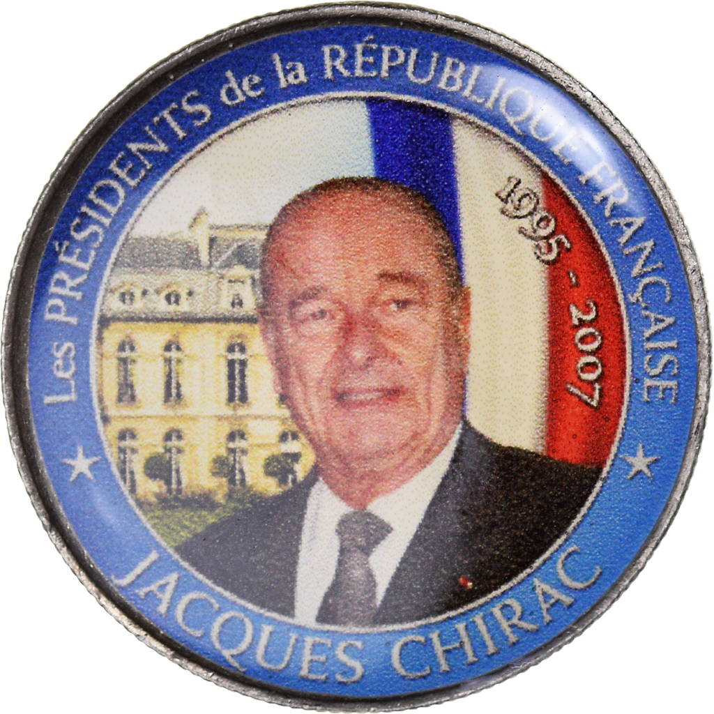 Moneda, Francia, Jacques Chirac, Franc, 1961, unofficial private coin, MBC