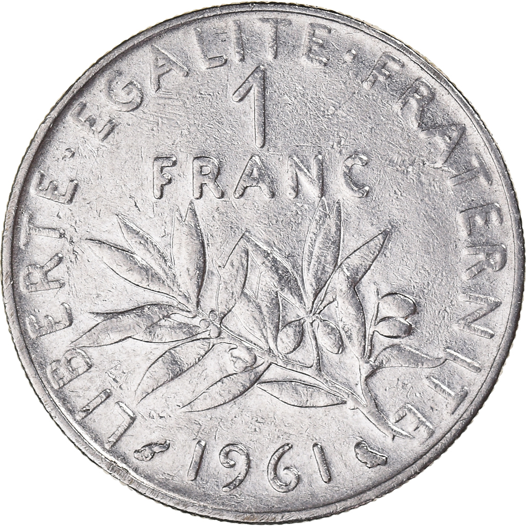 Moneda, Francia, Jacques Chirac, Franc, 1961, unofficial private coin, MBC