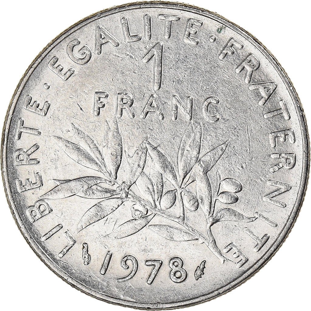 Moneda, Francia, Nicolas Sarkozy, Franc, 1978, unofficial private coin, MBC