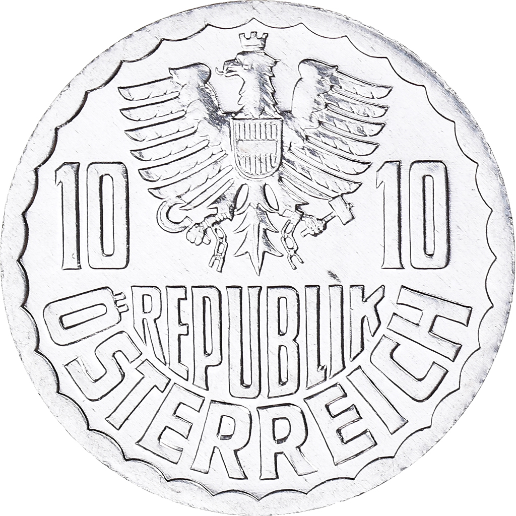 Moneda, Austria, 10 Groschen, 1994, SC, Aluminio