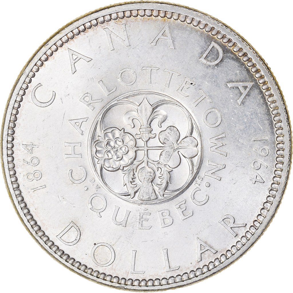 Coin, Canada, Elizabeth II, Dollar, 1964, Royal Canadian Mint, Ottawa