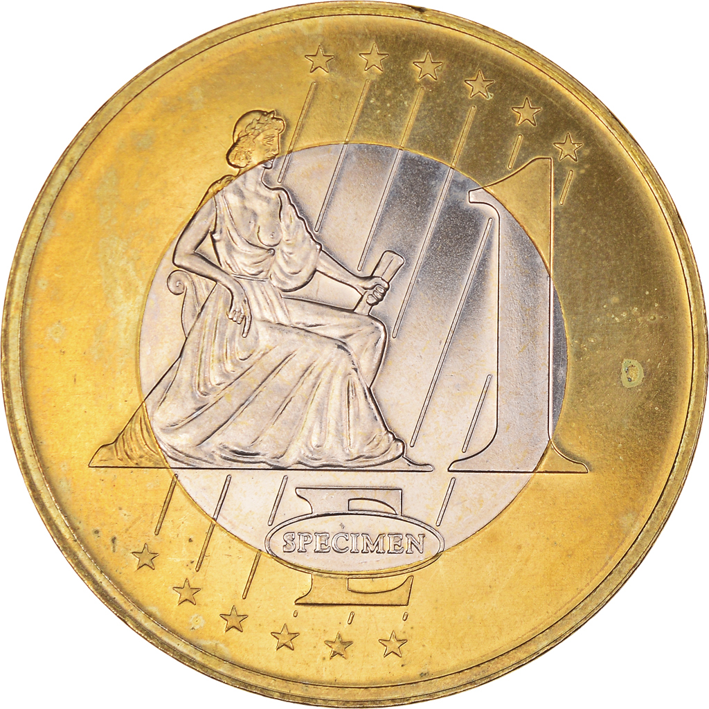 Dinamarca, Euro, 2002, unofficial private coin, EBC, Cobre chapado en acero