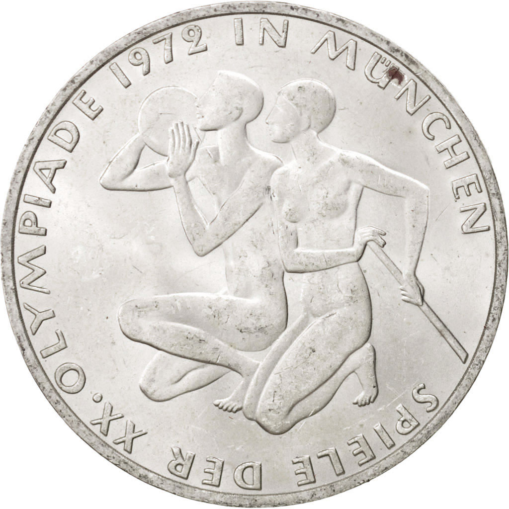 Coin, GERMANY - FEDERAL REPUBLIC, 10 Mark, 1972, Hamburg, , Silver, KM:132