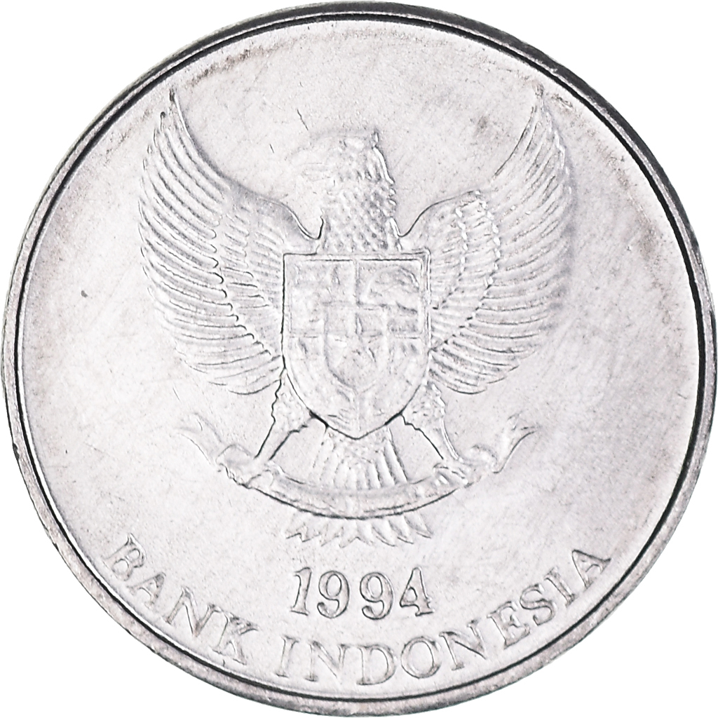 Moneda, Indonesia, 25 Rupiah, 1994, SC+, Aluminio, KM:55