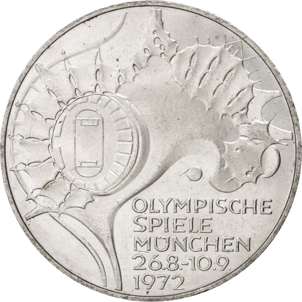 Coin, GERMANY - FEDERAL REPUBLIC, 10 Mark, 1972, Hamburg, , Silver, KM:133