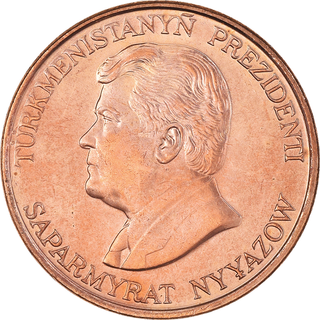 Coin, Turkmanistan, 10 Tenge, 1993, , Copper Plated Steel, KM:3