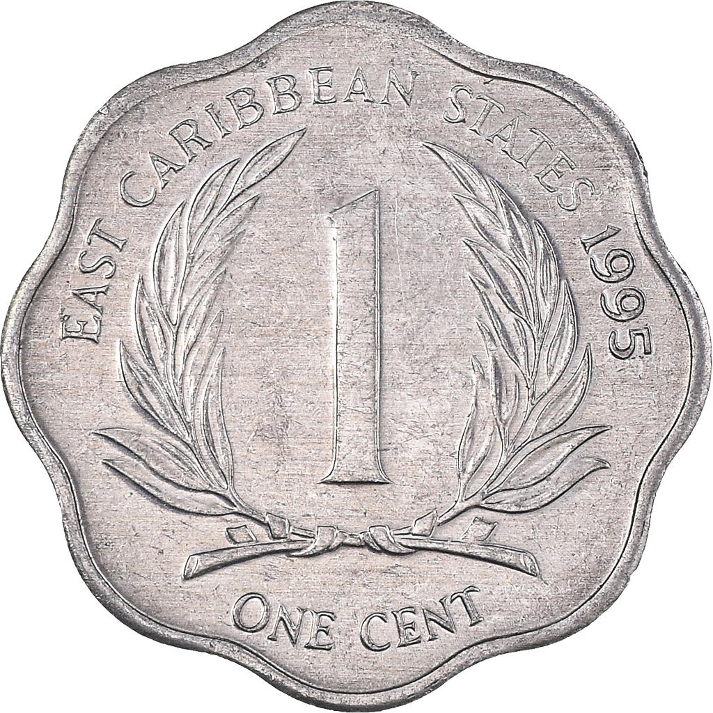 Moneda, Estados del Caribe Oriental , Elizabeth II, Cent, 1995, EBC+, Aluminio
