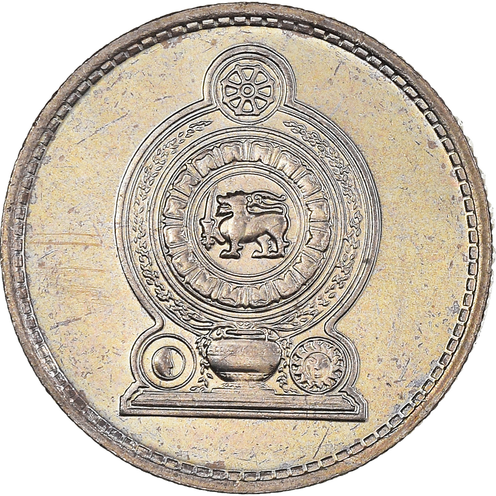 Coin, Sri Lanka, 25 Cents, 1991, , Copper-nickel, KM:141.2
